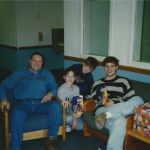 Me and my brothers with our dad, about a year before he died