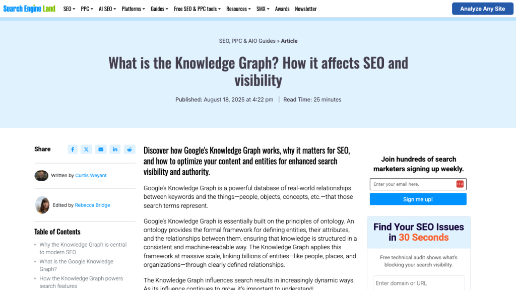 What is the Knowledge Graph? How it affects SEO and visibility (Search Engine Land)